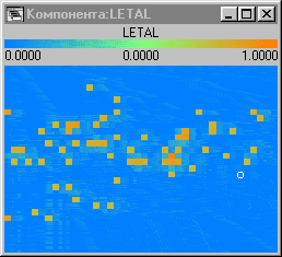 Рис. 3. Расположение на карте больных с летальным исходом